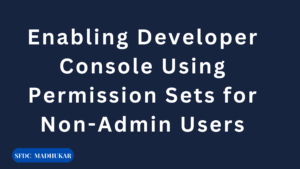 Enabling Developer Console Using Permission Sets for Non-Admin Users